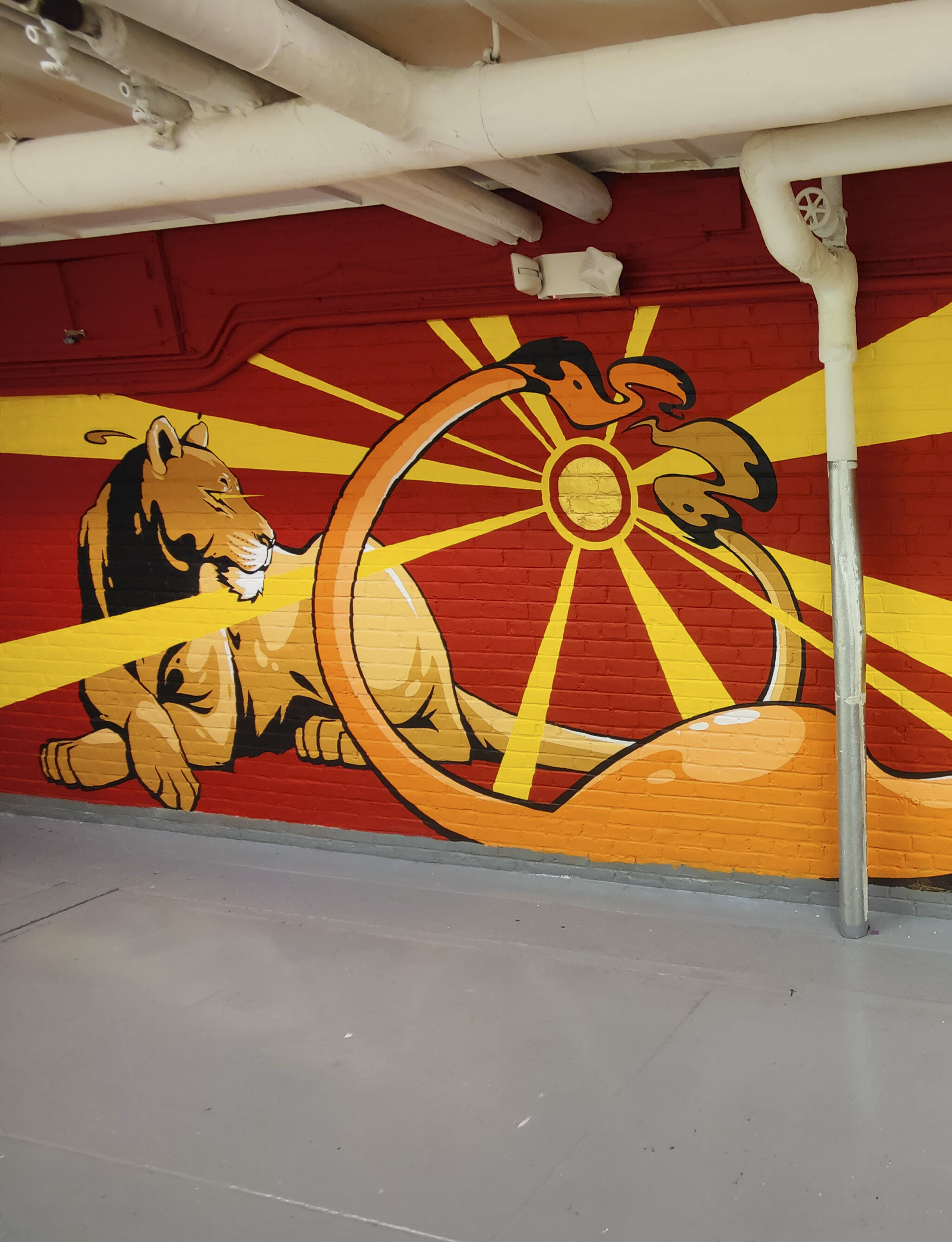 First half of mural