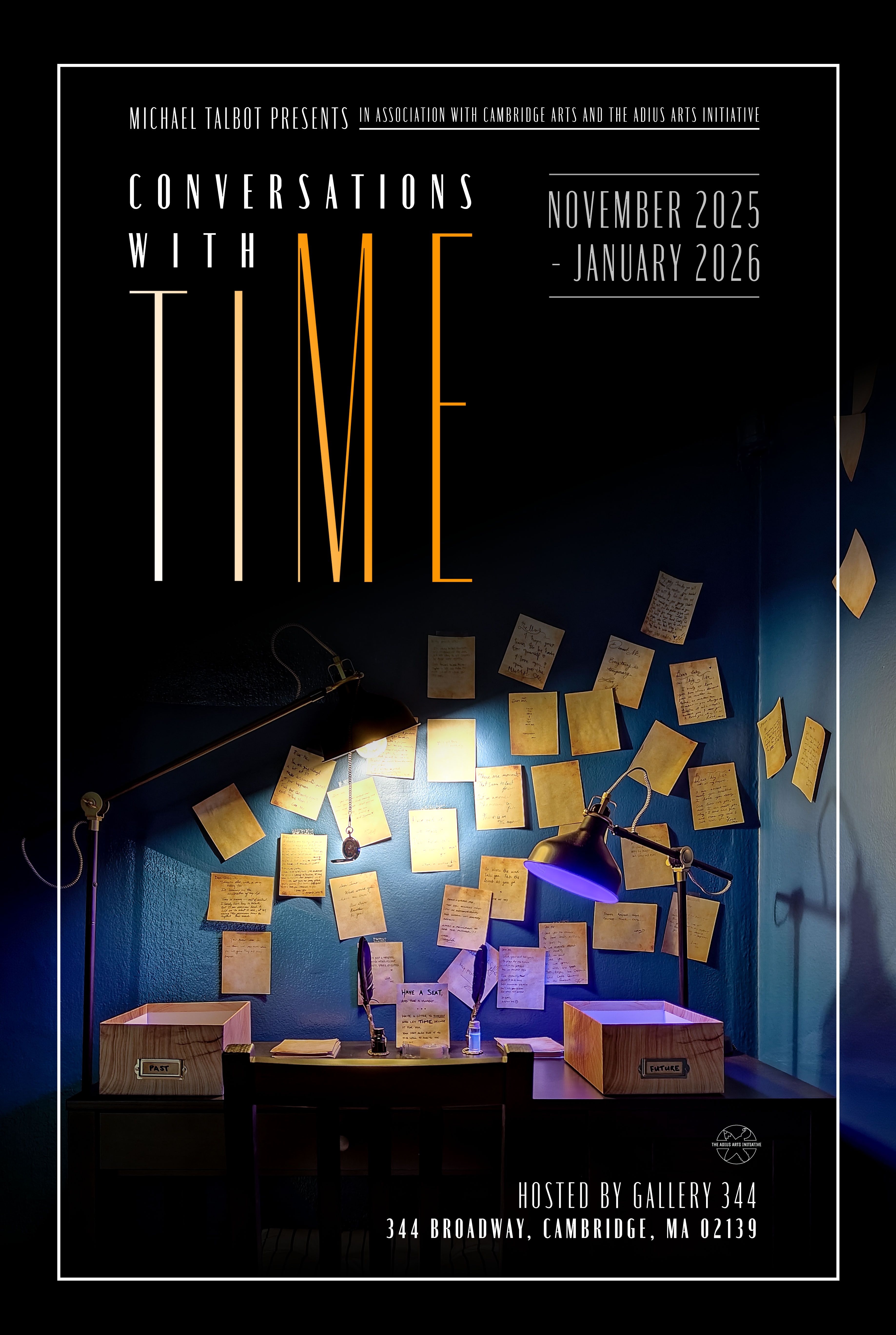 Conversations With Time closing reception poster